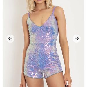 Blackmilk sequin opal sparkle playsuit large